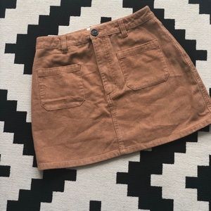 Tan Corduroy Mini Skirt ✨✨